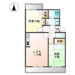 初生パークハイツ【1階】の間取り