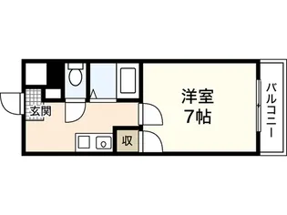 はくしま東ビル【5階】の間取り