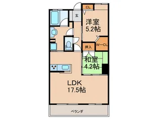 ロフティ諏訪野【8階】の間取り