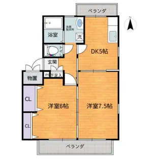 パルテ八山田 C棟【1階】の間取り