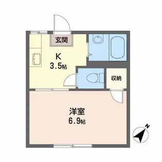 ラフォーレハイツ【2階】の間取り