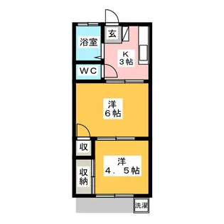 ユーミーハイツ【1階】の間取り