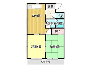 サンコーポ松岡2番館【2階】の間取り