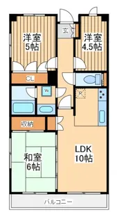 パークノヴァ南町田【3階】の間取り