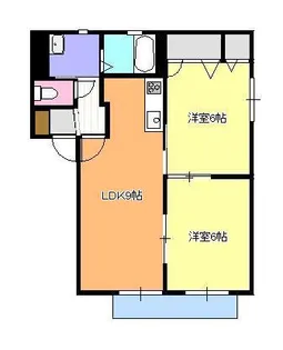 ラムセス大内A棟【1階】の間取り