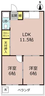 ソリッソ畦野【4階】の間取り