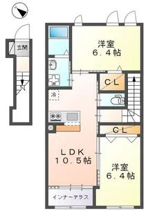 リバーサイドII【2階】の間取り