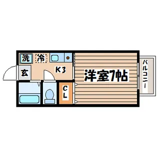 カラントアン【1階】の間取り