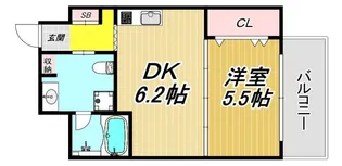 エクセラ塚口【4階】の間取り