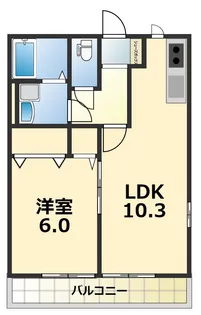 アビタシオンB【2階】の間取り