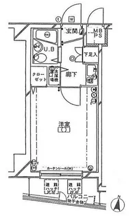 クレッセント白金【4階】の間取り
