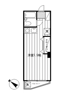 中村コーポ【2階】の間取り