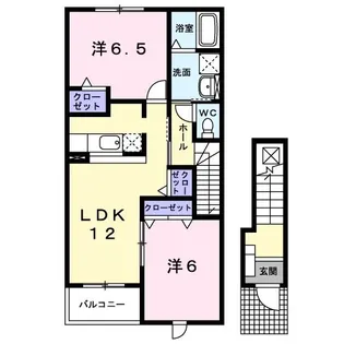 ユ-トピア・ナミ【2階】の間取り