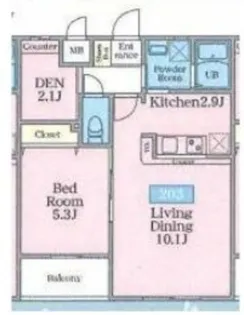 エトワール橋本【1階】の間取り