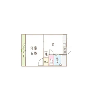 サンパレス宝町【2階】の間取り