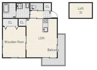 アドバンス唐津西【2階】の間取り