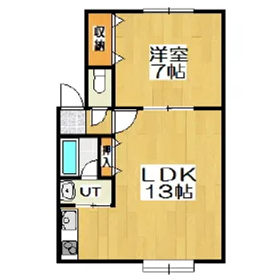 Mハイツ東町2【1階】の間取り