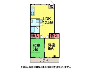 エーデルハイム(七栄)【1階】の間取り