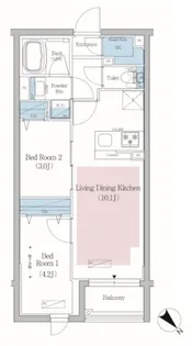 アーバネックス文京小石川【1階】の間取り