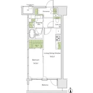 ザ・パークハビオ都島フロント【8階】の間取り