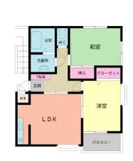 ロイヤルシティ【2階】の間取り
