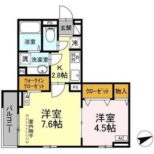 セレスティア柴又VI【3階】の間取り