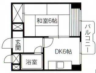 チサンマンション広島【6階】の間取り