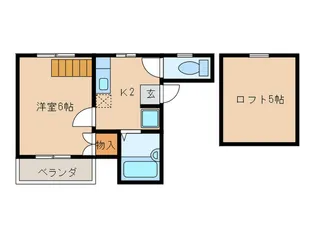 ノベル姪浜【2階】の間取り