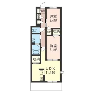 ベレオKM【1階】の間取り