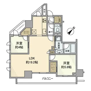 アトラス西日暮里道灌山【9階】の間取り