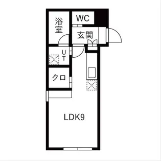キングハウス学園前【1階】の間取り