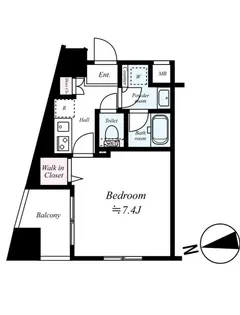 Log東日本橋【8階】の間取り