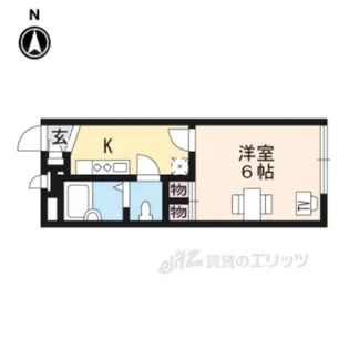 レオパレスサンメゾン【2階】の間取り
