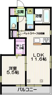 Lino 元町【1階】の間取り