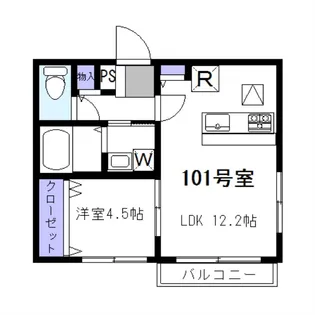 ベルハイム南千束【1階】の間取り