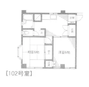 ヴィラヨシダ鳩ヶ谷【1階】の間取り