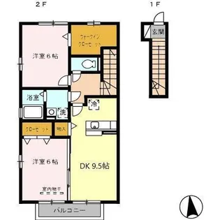 グランモアTOJIKI【2階】の間取り
