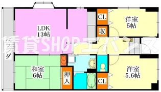 フェアール習志野【3階】の間取り
