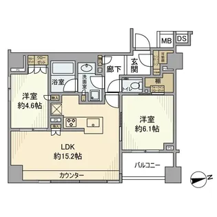南青山マスターズハウス【5階】の間取り