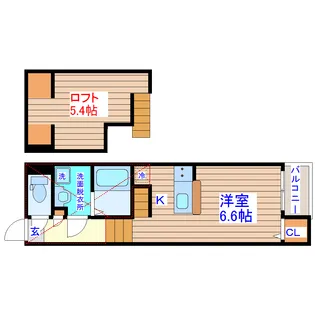 Plumeria Sendai【2階】の間取り