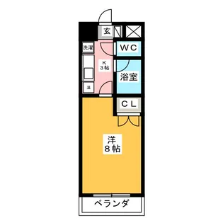 ヴァンベールM【4階】の間取り