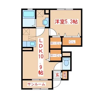 アリエッタ【1階】の間取り