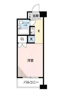 マイナビSTAYパレス勝どき(プライムアーバン勝どき)【9階】の間取り