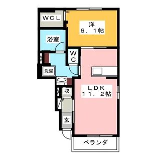 テスラ B【1階】の間取り