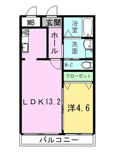 フォーレスト壱番館【2階】の間取り
