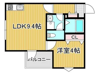 La-Crea ZII(ラクリエ・ゼットツー)【3階】の間取り