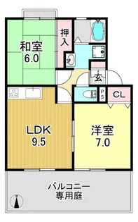 アーバンライフ芝田【2階】の間取り