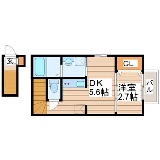 SENTOgraceI【2階】の間取り
