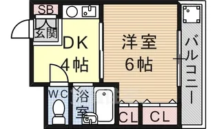 ときわ庄山ハイツ【1階】の間取り