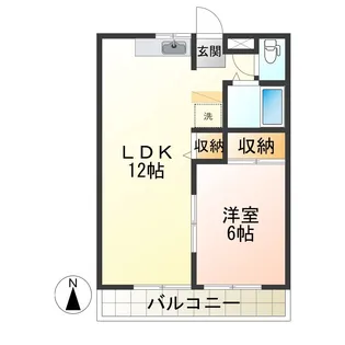 ラビットハウス白山II【1階】の間取り